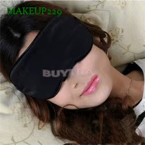 1Pc Sleeping Eye Mask Black Eye Shade Sleep Mask Black Mask Bandage on Eyes for Sleeping Emotion Sleep Mask