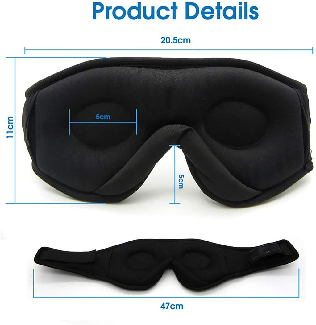 Wireless Music Sleep Eye Mask with Built-In Headphones