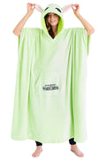 The Mandalorian Wearable Blanket Comfy & Warm Star Wars Gifts for Women & Men Soft Baby Yoda Blanket Hoodie with 3D Hood Long Sleeves & Pocket Green