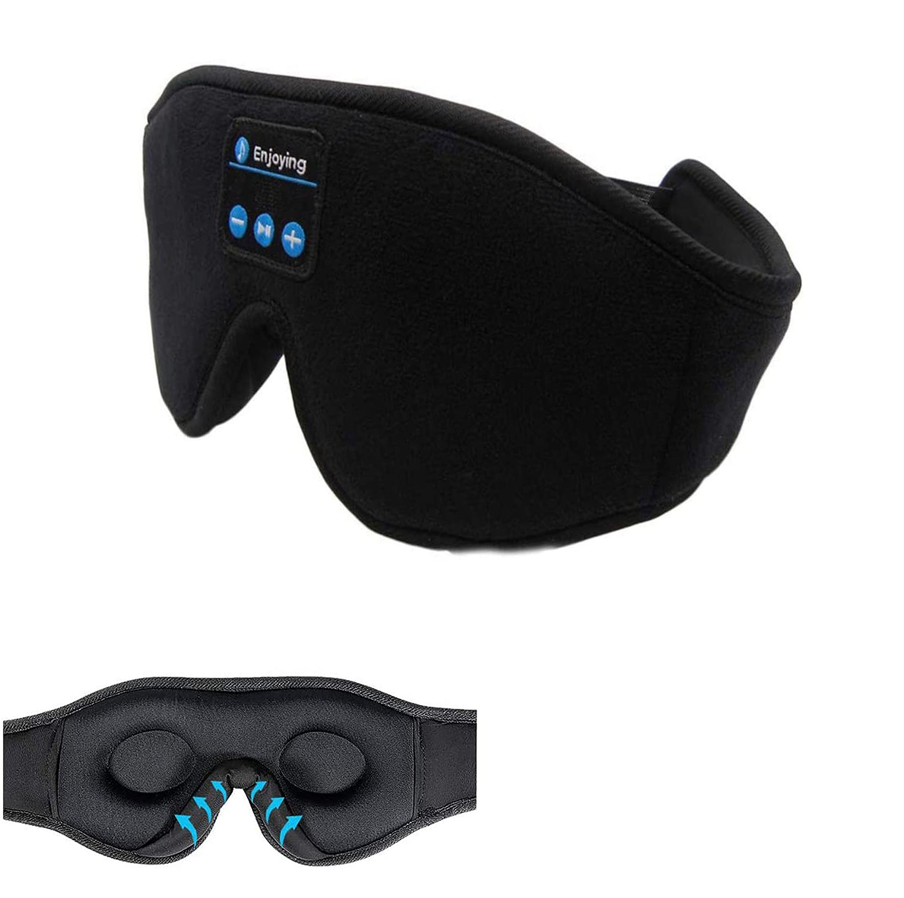 Wireless Music Sleep Eye Mask with Built-In Headphones