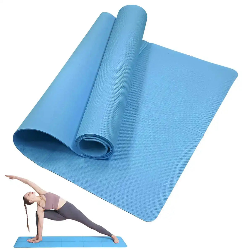 Yoga Mat Anti-skid Sports Fitness EVA Comfort Foam 4MM Thick Yoga Mat for Exercise Yoga and Pilates Gymnastics Mat